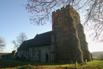 Tilsworth church from the north-west December 2008